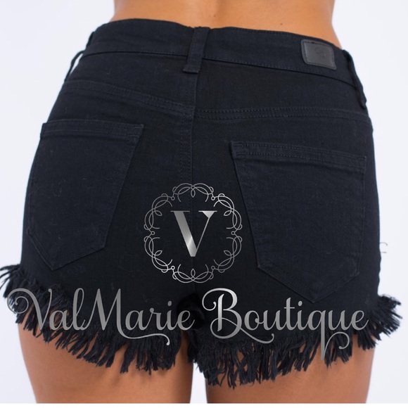 Mini Distressed Denim Shorts - Picture 3 of 5